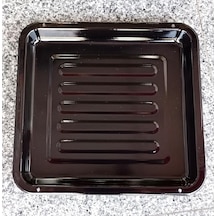 37x34cm Emaye Fırın Tepsisi Siyah İç Dış Yüzeyi Sağlıklı Kaliteli Çinko Dikdörtgen Börek Tepsisi N34 Çok Renkli