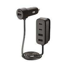 Smartcharger 6sı 1 Arada Pd 90w Araç Hızlı Şarj Aleti 3 Usb-c+3 Usb-a
