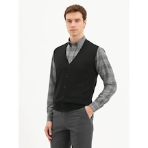 Karaca Erkek Regular Fıt Triko Yelek-siyah 114301007-07-xxl 121145 Siyah