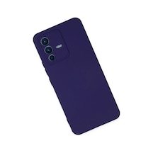 Bezos Vivo V23 5g Kılıf Nano İçi Kadife Silikon - Mor Nıda