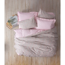 Cotton Box Petite Çift Kişilik Lastikli Çarşaflı Nevresim Takımı Sihu Pembe