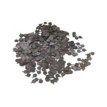 Yandan Delikli 8 Mm Küpe Desenli Koyu Metal Pul Payet 30 Gr 150 Adet