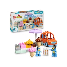 LEGO® DUPLO® Bluey: Bluey ile Dondurma Gezisi 10458 - 2 Yaş ve Üzeri Çocuklar için Araç İçeren Oyuncak Yapım Seti (22 Parça)