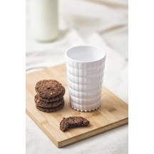 Allegra Beyaz Akrilik Bardak 6'lı Set 400 Ml Kırılmaya Dayanıklı, Cam Değildir Su, Meşrubat Ve Diğer
