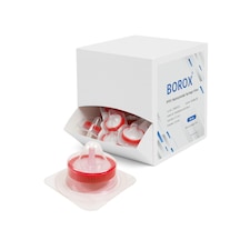 Borox Ptfe Hidrofobik Şırınga Filtre - Steril 0.45µm-kırmızı-50li