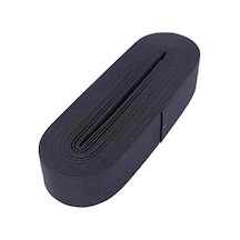 Siyah - 4cm Paça Lastik Yassı Geniş 10mt. 5468