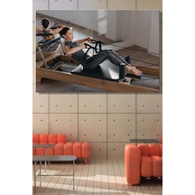 Duvar Tablosu Yatay Kanvas Tekli Spor Gym Fitness Egzersiz Fizik Tedavi Pilates Reformer Studio