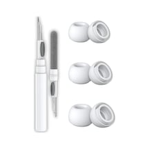 Airpods Pro 3 Uyumlu Toz Filtreli Premium Silikon Yedek Kulaklık Uçları Seti S/m/l - Airpods Temizleme Kalemi