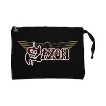 Saxon Three Blend Siyah Clutch Astarlı Cüzdan / El Çantası