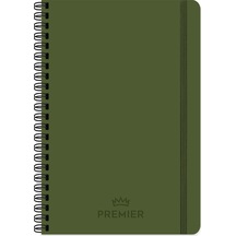 Keskin Color 17x24 Kareli Spiralli Premier Defter - Haki