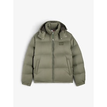 Tommy Hilfiger Tjm Alaska Down Puffer Ext Erkek Yeşil Mont - Dm0dm22036
