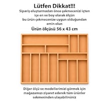 56x43 Cm Ahşap Kaşıklık Çekmece İçi Organizer Doğal Ahşap Mutfak Düzenleyici 56x43 Cm Ahşap Kaşıklık Çekmece İçi Organizer Doğal Ahşap Mutfak Düzenleyici