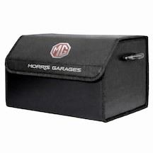 Mg Marka Logolu Oto Bagaj Organizer Çanta Oto Bagaj Çantası 2 Bölmeli Suni Deri 48 Cm X 31 Cm X 29 Cm