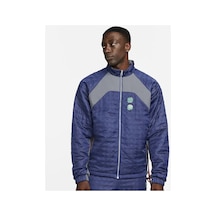 Nike Air Jordan Clot Woven Full Zip Ceket Lacivert Kırmızı Dj9742-414 Mavi