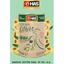 Has Premium Dilimlenmiş Yeşil Zeytin 5/1 4 KG