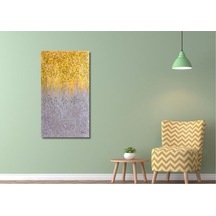 Dokulu Büyük Boy El Yapımı Yağlı Boya Tablo 84x139cm