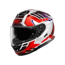 Shoei Gt-Aır 3 Kask Hıke Tc-10 Kapalı Motosiklet Kaskı Beyaz - Kırmızı - Siyah
