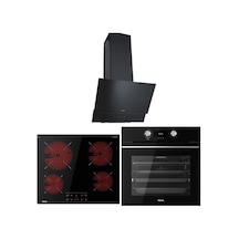 Teka HLB 8416 Airfry Fırın BK - TBC 64010 BK - ATV 60 BK Siyah Ankastre Set