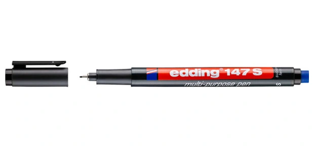 Edding Ed14701 147 Silgili Siyah Asetat Kalemi