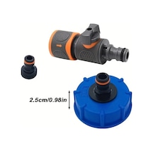 Sunshine011 1 Set Hızlı Bağlantılı Siyah Turuncu Karavan Su Bağlantı Adaptörü Su Pompası Dayanıklı