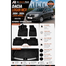 Dacıa Logan Mcv 2004 2026-2026 Araca Özel 3d Paspas + 3d Bagaj Havuzu