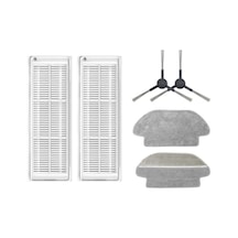 Viomi V2 Pro Uyumlu Yedek Hepa Filtre Yan Fırça Mop-6 Parça