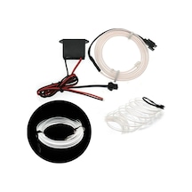 Fitilli İp Neon Led Torpido Şeridi 2 Metre Beyaz