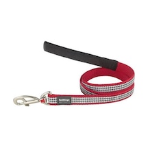 Fang It Desenli Kırmızı Köpek Uzatma Tasması Medium 20 Mm 1,2 Mt Çok Renkli