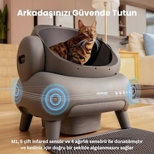 Neakasa M1 Plus Üstü Açık Akıllı Full Otomatik Kedi Tuvaleti UV Koku Önleyici App Kontrollü