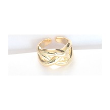 Düğüm Model Gold Renk Ayarlanabilir Yüzük Tj-byk3126 Altın - Çok Renkli
