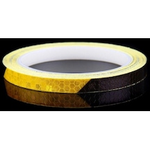 Siyah 8m 1cm Genişlik Dayanıklı Araba Gece Bisiklet Jant Su Geçirmez Aydınlık Araba Jant Bandı