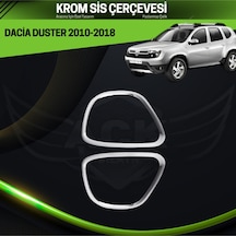 Dacia Duster 2010-2018 Krom Sis Farı Çerçevesi Paslanmaz Çelik