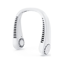 Symbee Taşınabilir Boyun Fanı - 5 Hızlı, Şarj Edilebilir, 1200mah Pil, Spor Ve Dış Mekan Kullanımı İçin Beyaz