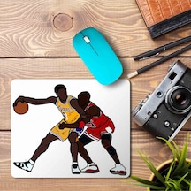 Basketbolcu Kobe Bryant Vs Michale Jordan Baskılı Mouse Pad Mousepad.jpg