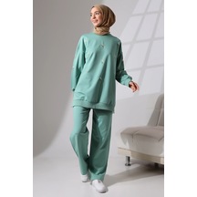 Kadın Mint Yeşili Mevsimlik Penye Alt Üst Spor Ve Rahat Ikili Tunik Pantolon Şık Tesettür Takım Mint Yeşili Kadın Mint Yeşili Mevsimlik Penye Alt Üst Spor Ve Rahat Ikili Tunik Pantolon Şık Tesettür Takım Mint Yeşili