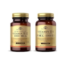 Solgar Vitamin B12 1000 Mcg 100 Kapsül Solgar Vitamin D3 1000 Iu
