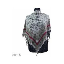 Berat Desenli Sökme Boncuklu Eşarp 320-117 Çok Renkli