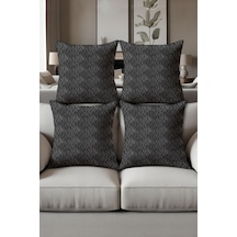 Dijital Baskılı Yumuşak Dokulu 4 Lü Kırlent Kılıfı Takımı 43x43 Cm Krl0016 Renkli