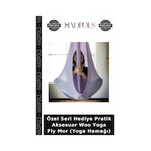 Özel Seri Hediye Pratik Aksesuar Woo Yoga Fly Mor Yoga Hamağı