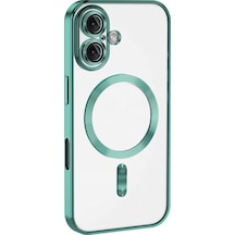 Apple Uyumlu  iPhone 16 Kılıf Kross Magneticsafe Kapak Turkuaz