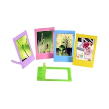 5 Adet/takım Renkli Fujifilm Instax Mini Fotografik Ev Dekor 3 İnç Kırılmaz Masa Fotoğraf Çerçevesi