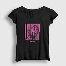 Presmono Kadın Rose Lil Peep T-shirt Siyah