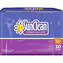 Sunclean Yetişkin Hasta Bezi Medium Orta (30'Lu) Bel Bantlı Sunclean Yetişkin Hasta Bezi Medium Orta (30'Lu) Bel Bantlı