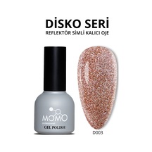 Momo Professional Disco Kalıcı Oje D003 Kahverengi Reflective Flash Gel Polish 10 Ml