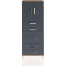 Hyperion Dolap 2 Raflı 5 Çekmeceli 2 Kapaklı 60x44x163 Çam-an... Çam Hyperion Dolap 2 Raflı 5 Çekmeceli 2 Kapaklı 60x44x163 Çam-an... Çam