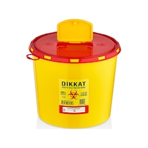 Tıbbi Atık Kovası 5 Lt +A 5 Adet Sarı