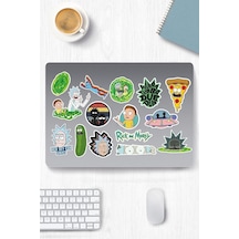 Rick And Morty Temalı Sticker Etiket Seti 1 - Laptop Notebook Telefon