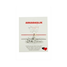 Kalp Arkadaşlık İp Bileklik 2 Adet Kırmızı 30632472