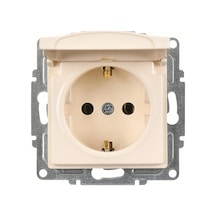 Günsan Visage Krem Kapaklı Topraklı Priz Mekanizma