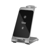 Bix BXMW3 15W 3in1 Ultra İnce Manyetik Kablosuz Şarj Standı